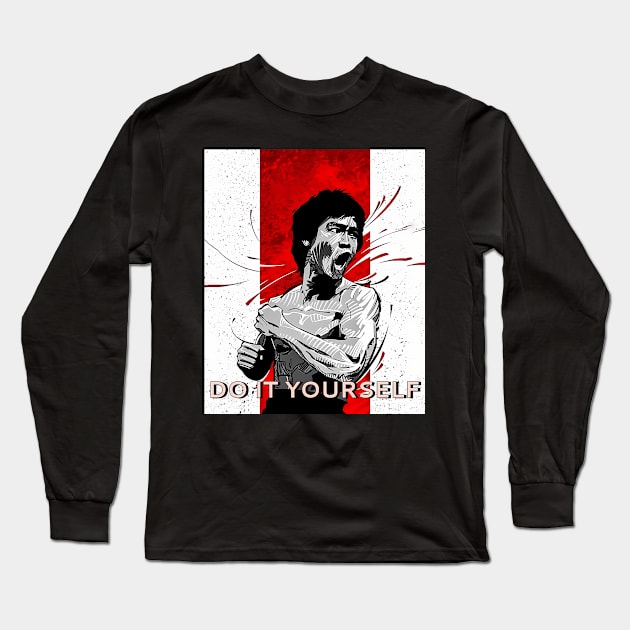 Lee LegendMovie Jeet Kune Do Bruce Be Water Long Sleeve T-Shirt by Garmentcrooks